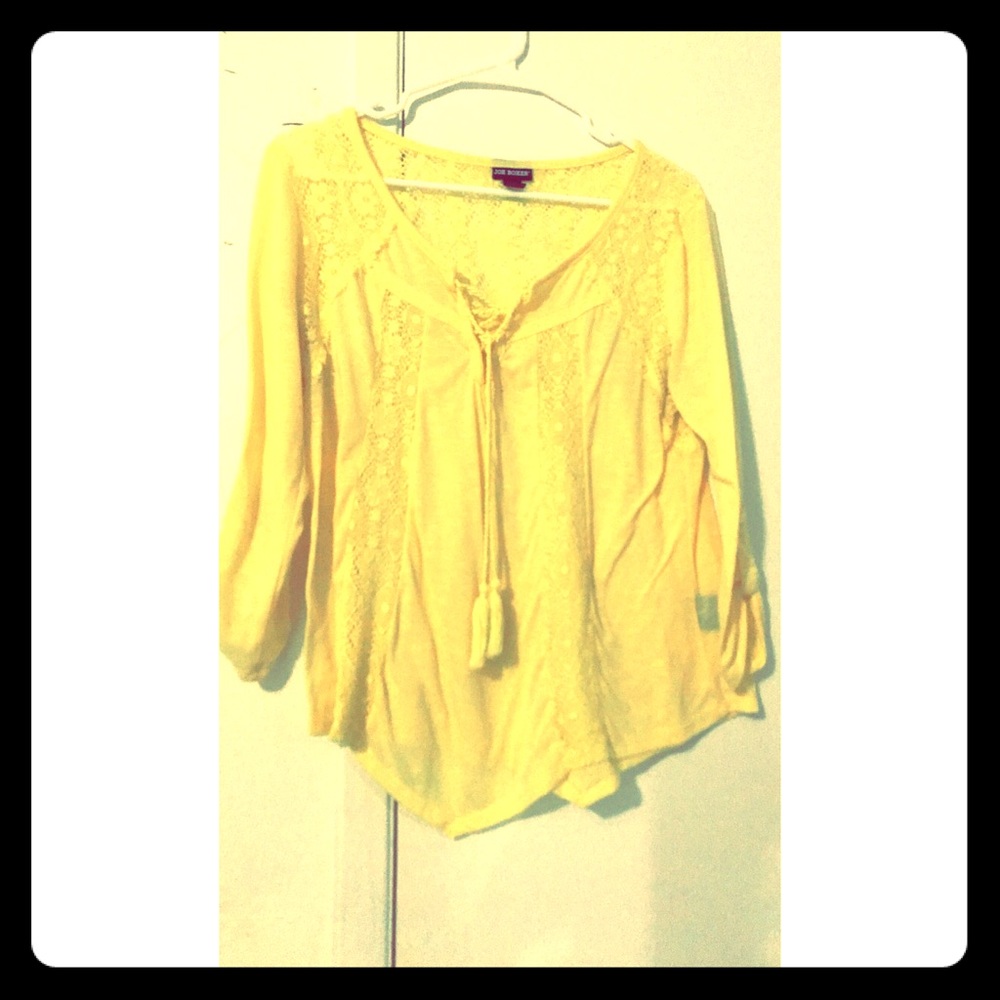 Yellow summery blouse